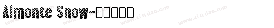 Almonte Snow字体转换